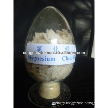 magnesium chloride 46% light yellow flakes ---big factory